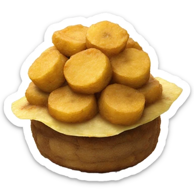 Mofongo with chicharrón  sticker