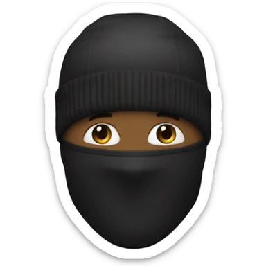 ski mask sticker
