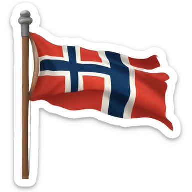 Viking Norwegian flag sticker
