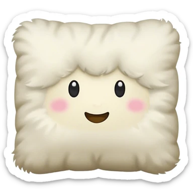 Sleepy pillow sticker