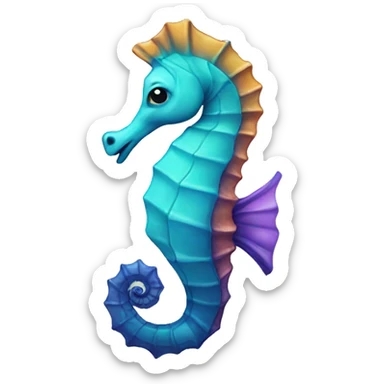 seahorse sticker