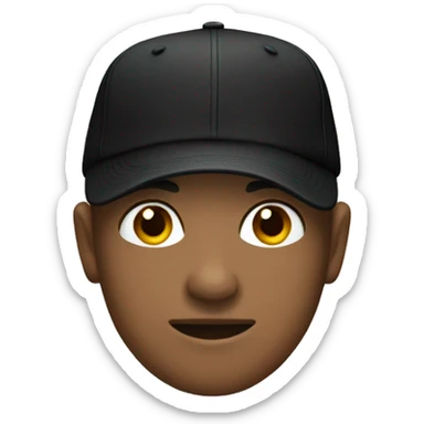 black cap sticker