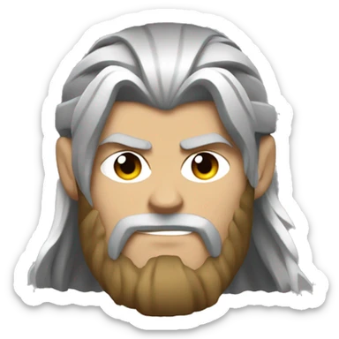 thor  con el rayo sticker