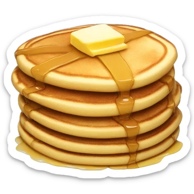 Pancake stack sticker
