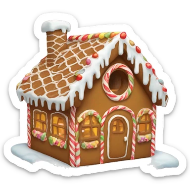 gingerbread house sticker