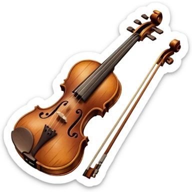 Violin crying sticker