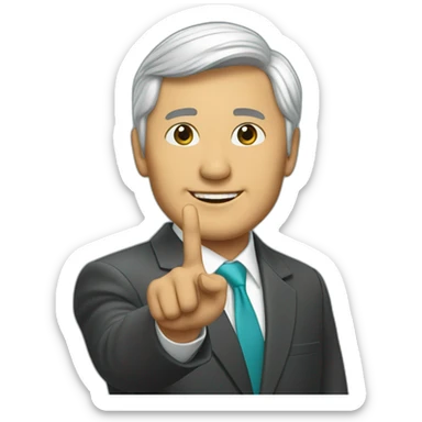 Tokayev waves his hand sticker