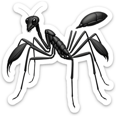 black mantis sticker