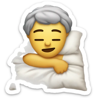 Yo presumiendo con una almohada sticker