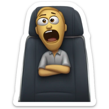 Edward munch the scream on An airplane sticker