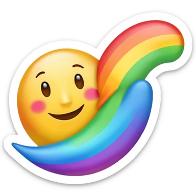 expressive emoji of a handwritten letter with the text 'Puissant Imbattable', bright colors, positive and energetic atmosphere sticker