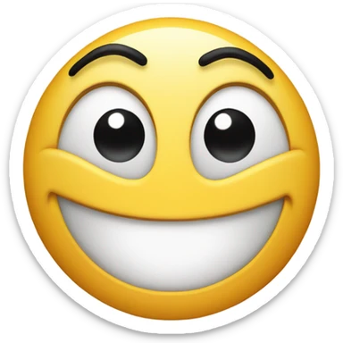 Emoji Face with stars instead of eyes sticker