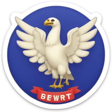 right wing logo sticker