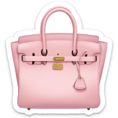 Baby pink birkin bag sticker