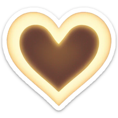 heart with light surround sticker
