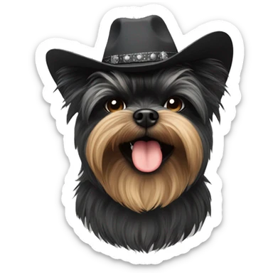 Cowboy affenpinscher  sticker