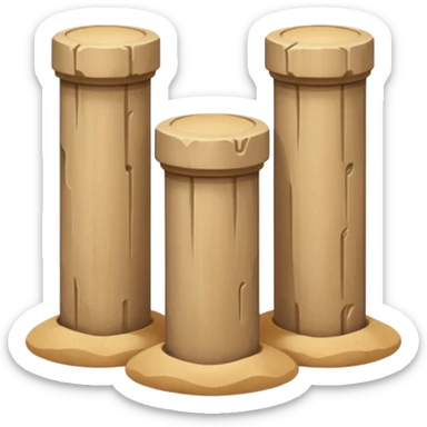 natural Sand Pillars sticker