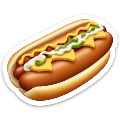 chili cheese hot dog sticker