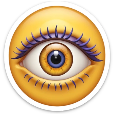 ⚠️ with an eye in it sticker