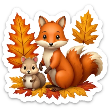 🍁🍂🦊🦔🐿 sticker