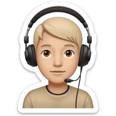 headphone wearer
 sticker