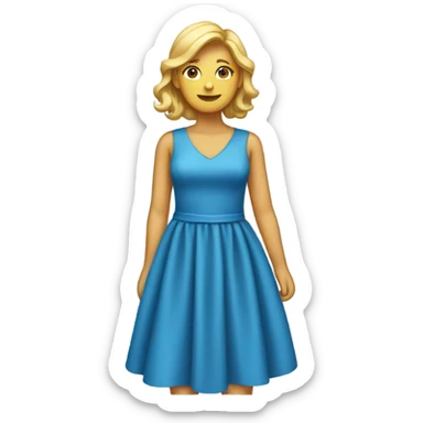 Blue dress  sticker