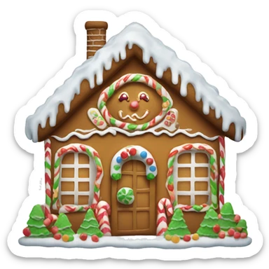 gingerbread house sticker