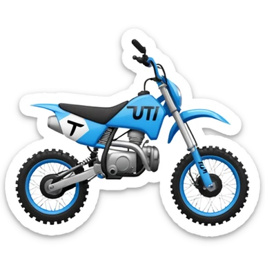 Dirt bike that’s electric and says tuttio on it sticker