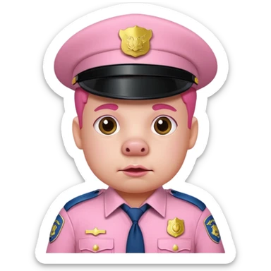 cop as a pig sticker