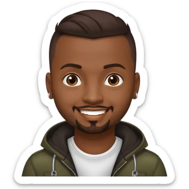 Sean Paul with dark brown hair sticker