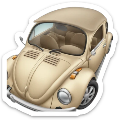  beige Beetle with sunroof sticker