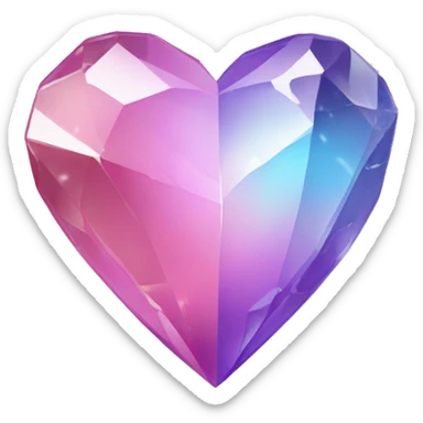 Crystal heart, left half #4100ff, right half #7d00ff sticker
