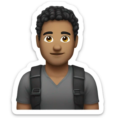 Man with nice calves dark hair sticker