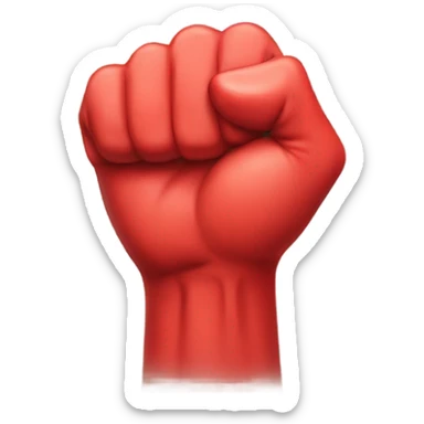 red fist sticker