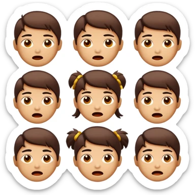 create an emoji set of a cartoonish character from china's bronze age of arts doing different emotions sticker