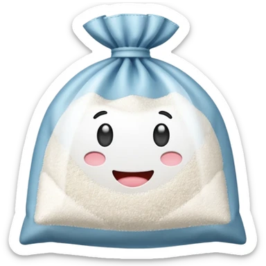 bag of sugar no face sticker