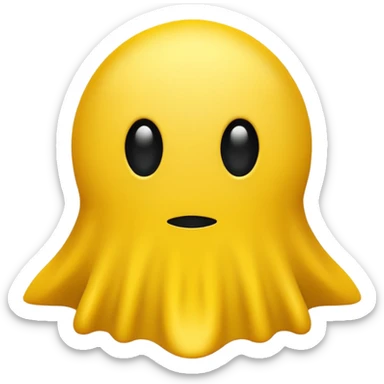 silent emoji just like in the pacman  sticker