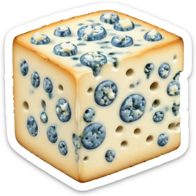 Blue cheese camera picture sticker