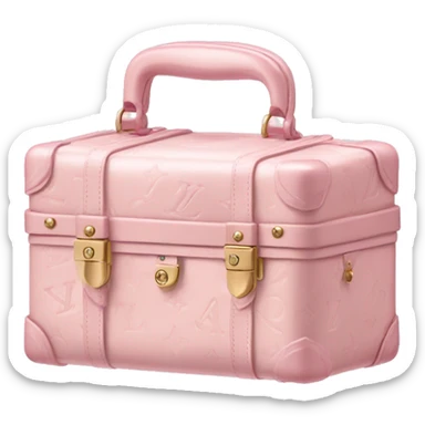 pale pink vanity case lv sticker