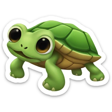 cite little turtle  sticker