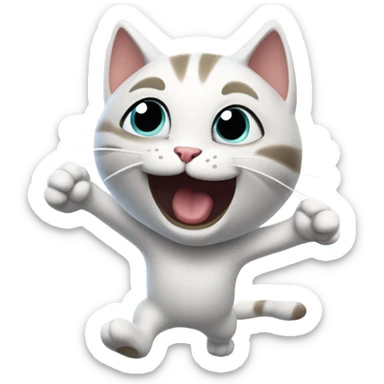 Cat farting  sticker