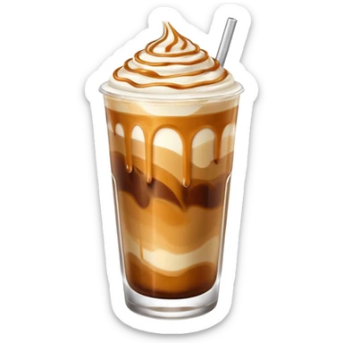 Iced caramel machiato sticker