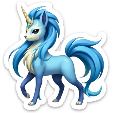 Manectric-Suicune-Meloetta-fusion-hybrid-creature  sticker