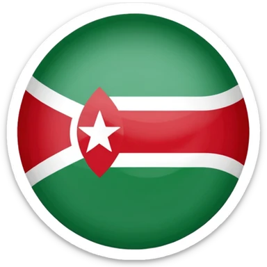 Somaliland flag emoji, circular sticker