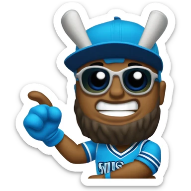 Jersey shore blue claws sticker