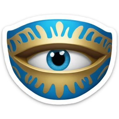 Ojos azules sin cara sticker