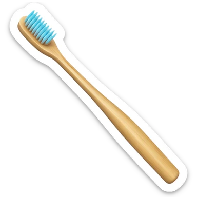 Bamboo toothbrush sticker