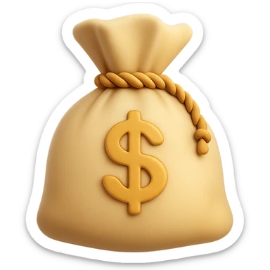 {
  "title": "3D Skeuomorphic Emoji Icon Schema",
  "type": "object",
  "properties": {
    "object": {
      "type": "string",
      "description": "Name of the object to be represented (e.g., 'money bag', 'camera', 'pizza')."
    },
    "style": {
      "type": "string",
      "enum": ["3D skeuomorphic emoji"],
      "description": "Visual style to be used for rendering."
    },
    "materials": {
      "type": "object",
      "properties": {
        "base": {
          "type": "string",
          "description": "Primary material texture, e.g., 'smooth cloth', 'metallic', 'plastic'."
        },
        "details": {
          "type": "array",
          "items": { "type": "string" },
          "description": "Secondary materials or embellishments (e.g., rope, buttons, stitching)."
        }
      }
    },
    "colors": {
      "type": "object",
      "properties": {
        "baseColor": {
          "type": "string",
          "description": "Main color of the object (e.g., '#F5DEB3' for a beige sack)."
        },
        "accentColors": {
          "type": "array",
          "items": { "type": "string" },
          "description": "Accent or highlight colors (e.g., yellow for dollar sign)."
        }
      }
    },
    "lighting": {
      "type": "object",
      "properties": {
        "type": {
          "type": "string",
          "enum": ["soft", "ambient", "studio"],
          "description": "Lighting type used to shade and define volume."
        },
        "shadows": {
          "type": "boolean",
          "description": "Indicates if soft drop shadows are used."
        }
      }
    },
    "geometry": {
      "type": "object",
      "properties": {
        "dimensionality": {
          "type": "string",
          "enum": ["3D"],
          "description": "Indicates that object is rendered in 3D."
        },
        "roundedEdges": {
          "type": "boolean",
          "description": "Indicates if object has smooth, rounded edges."
        }
      }
    },
    "expression": {
      "type": "string",
      "enum": ["playful", "realistic", "friendly"],
      "description": "Overall emotional tone of the icon."
    },
    "background": {
      "type": "string",
      "enum": ["transparent", "white", "gradient"],
      "description": "Background type for the rendered emoji."
    }
  },
  "required": ["object", "style", "materials", "colors", "lighting", "geometry", "expression", "background"]
}

color palette sticker