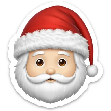 santa hat - only the hat itself, no face included sticker