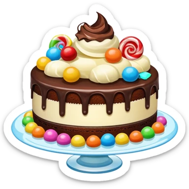dessert flying island sticker